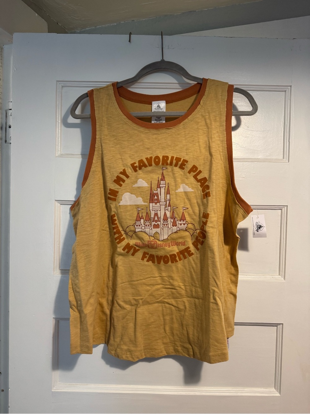 Disney Yellow Tank with Rust Trim
